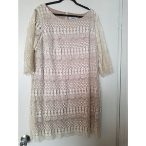 Cream, J Howard plus size dress, size 20